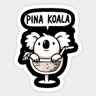 Pinakoala Koala Sticker